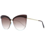 Brown Metal Sunglasses