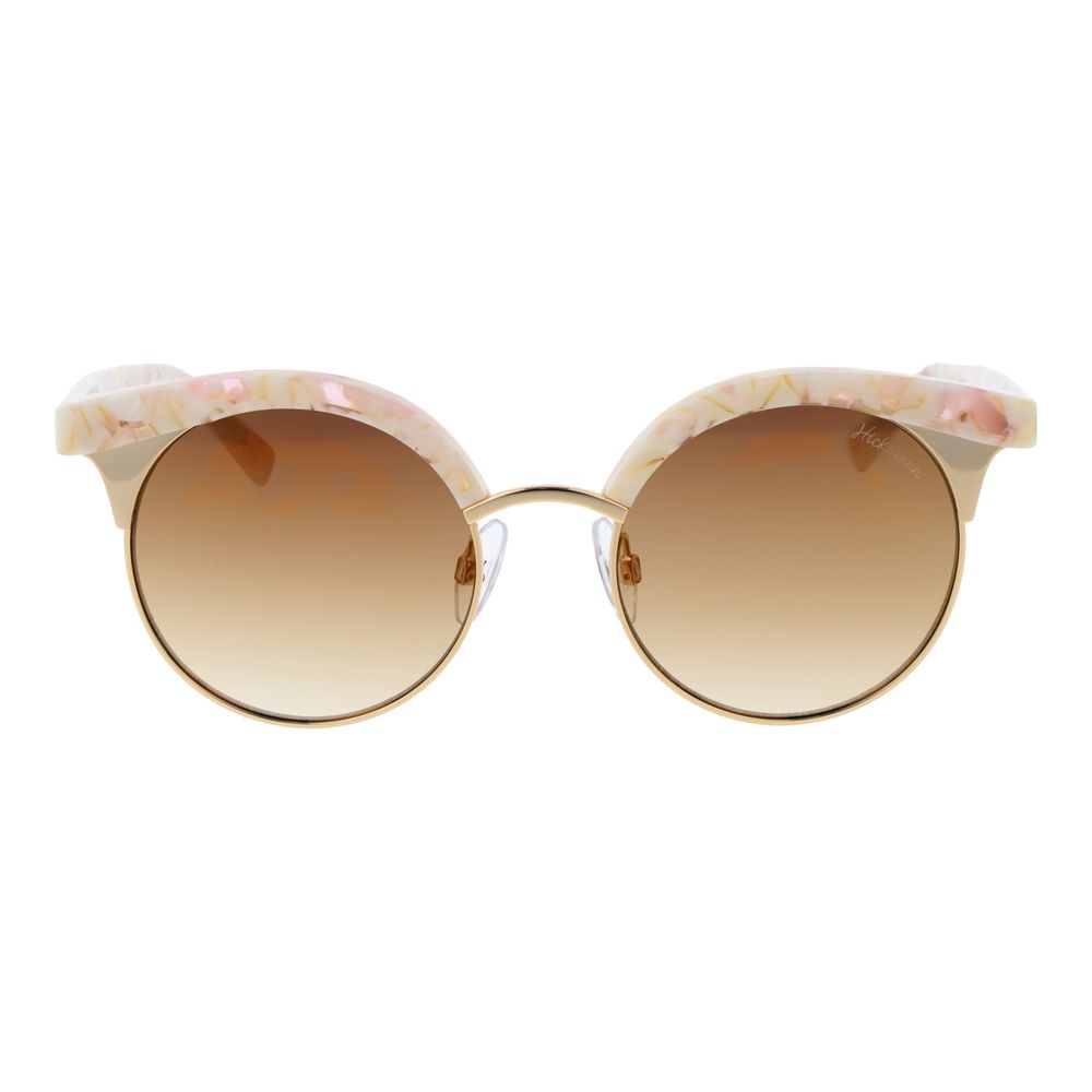 Beige Metal Sunglasses